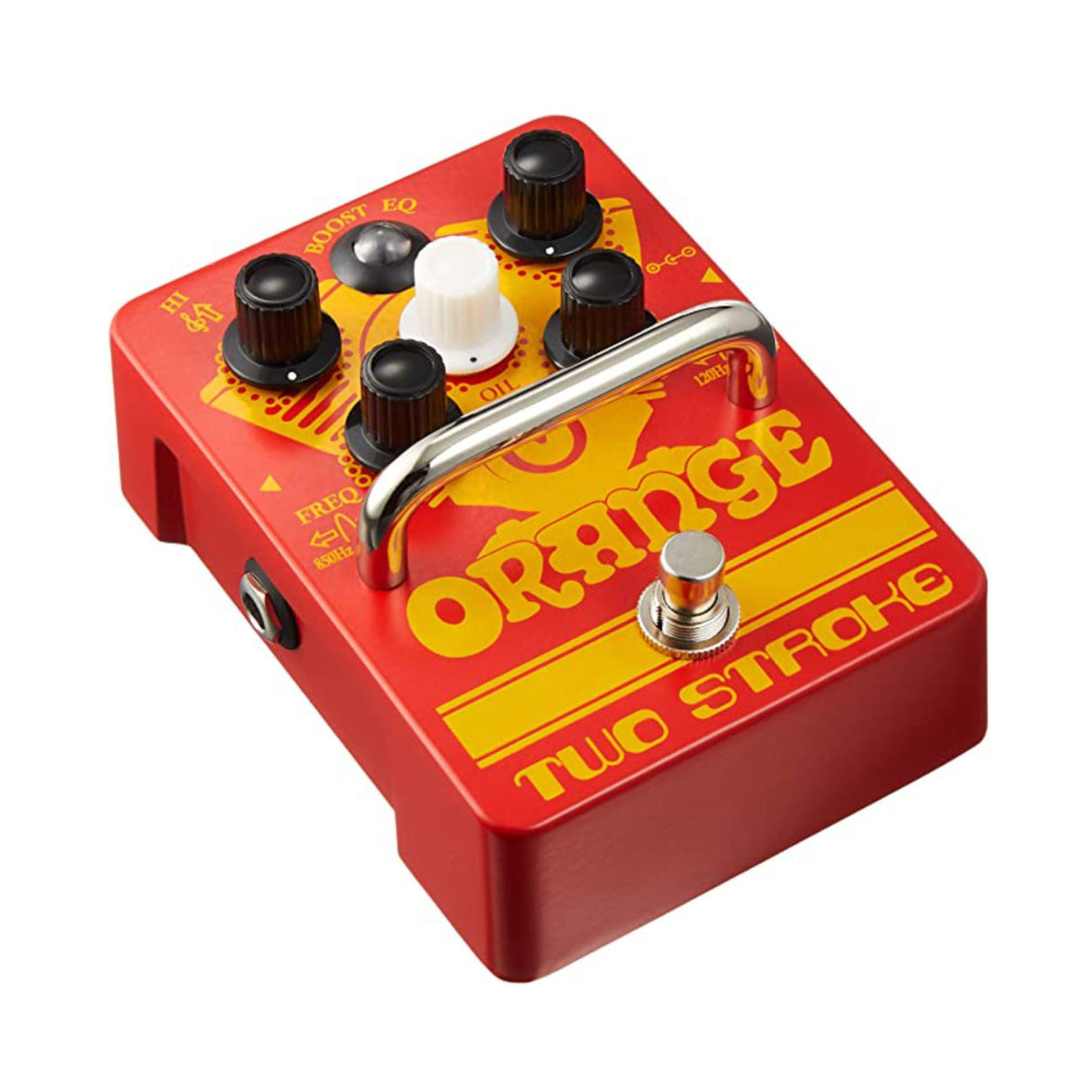 Orange Amps Two Stroke Boost EQ Guitar Pedal with 10 Feet TS Guitar Cable Bundle