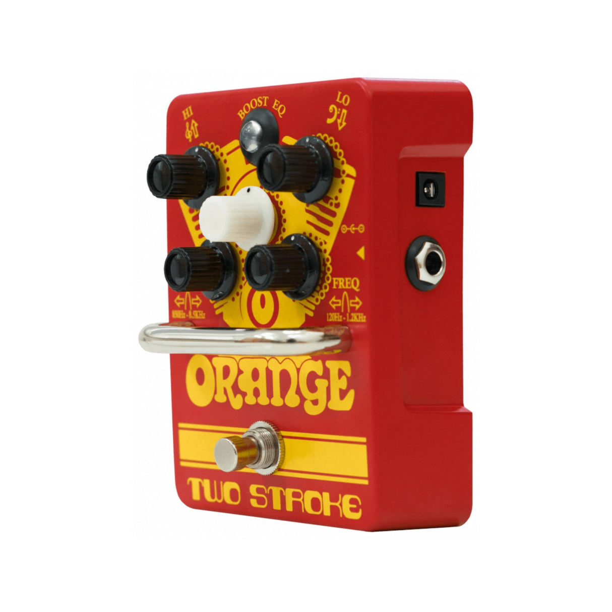Orange Amps Two Stroke Boost EQ Guitar Pedal with 10 Feet TS Guitar Cable Bundle