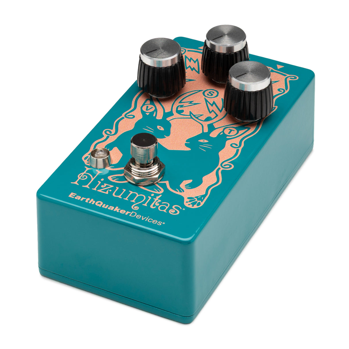EarthQuaker Devices Hizumitas Water Blue Fuzz Sustainer Pedal with Tone Control