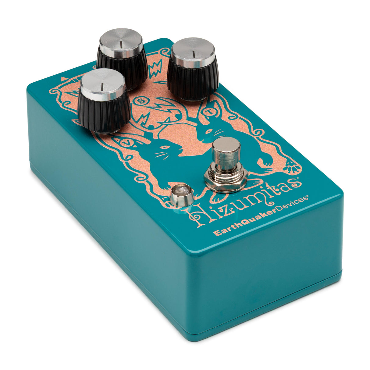 EarthQuaker Devices Hizumitas Water Blue Fuzz Sustainer Pedal with Tone Control