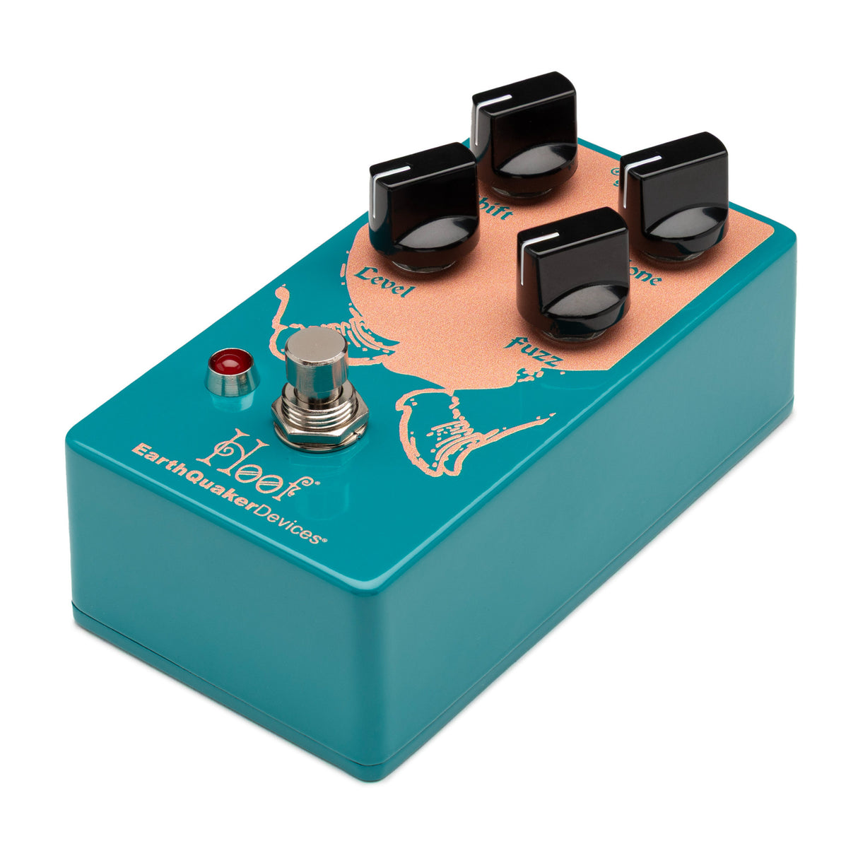 EarthQuaker Devices Hoof Hybrid Water Blue Fuzz Pedal with Shift Control (Open Box)