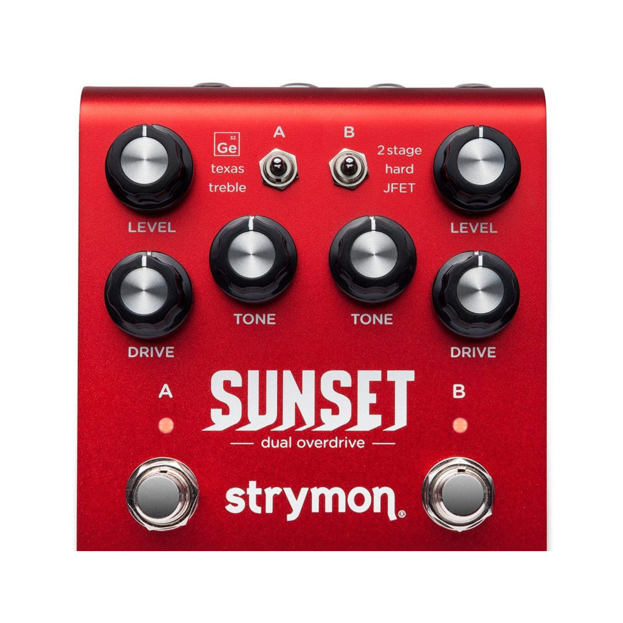 Sunset Dual Overdrive Pedal 6 Classic Analog with DSP Circuits