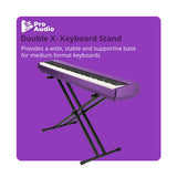 Korg PA700OR 61-Key Professional Arranger Keyboard Bench and Accessory Bundle