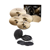 Zildjian K Series 800 Box Set with SKB Cases CV24W Rolling Cymbal Vault