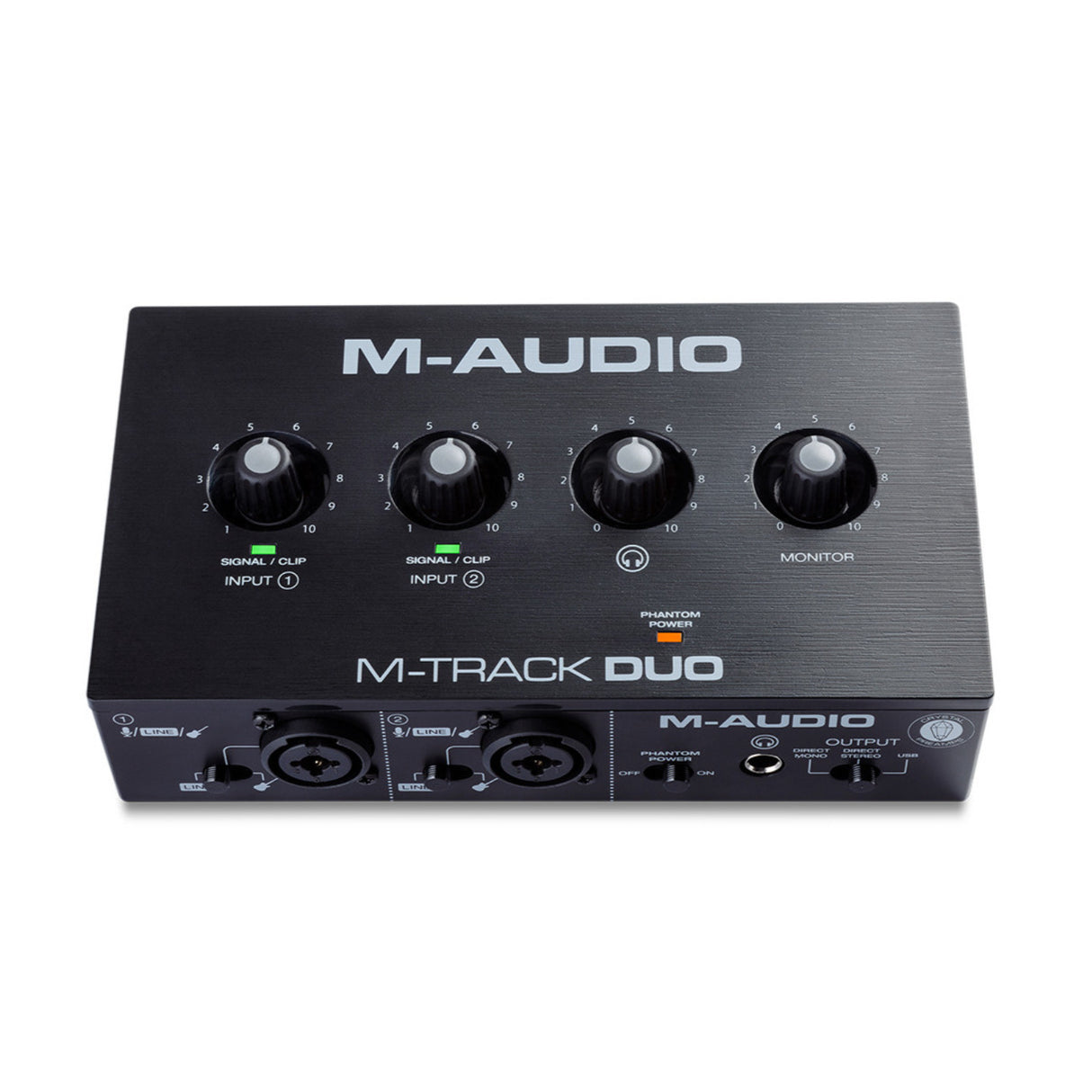 M-AUDIO M-TRACK DUO 2-Channel USB Audio Interface with 2 Crystal Preamps (48KHz)