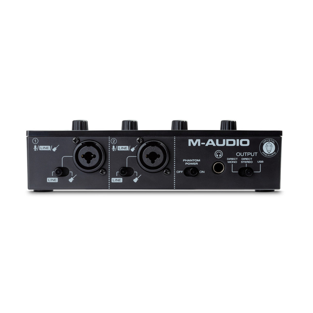 M-AUDIO M-TRACK DUO 2-Channel USB Audio Interface with 2 Crystal Preamps (48KHz)