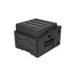 SKB Rolling 10U Top 4U Front Rear Rack Case with Wheels Locking Latches