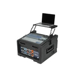 SKB Rolling 10U Top 4U Front Rear Rack Case with Wheels Locking Latches