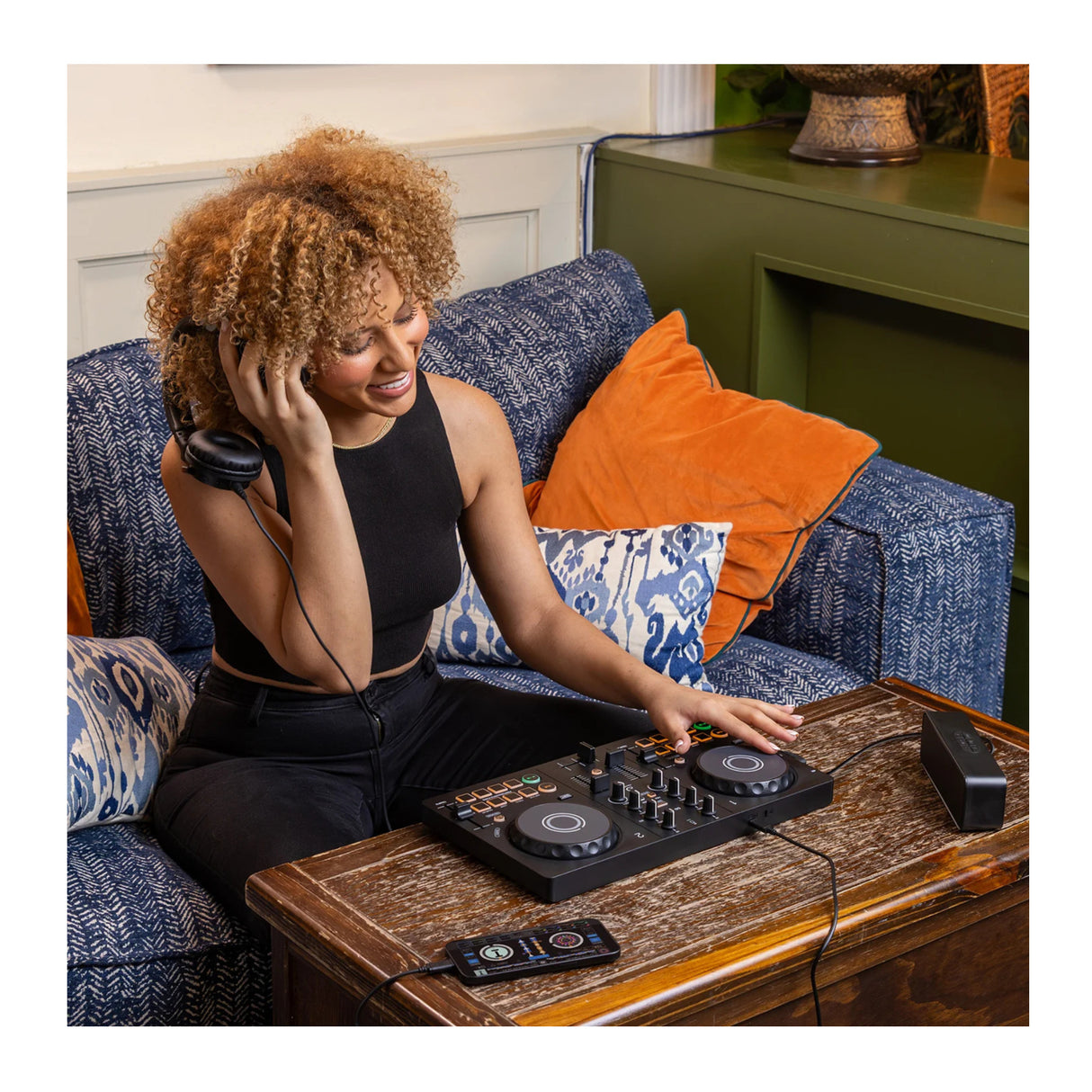 Pioneer DJ AlphaTheta DDJ-FLX2 Compact 2-Channel DJ Controller with Smart CFX