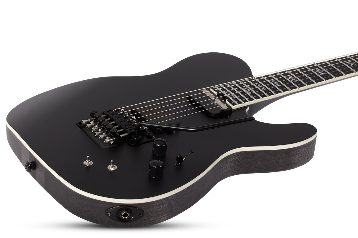 Schecter PT FR-S SLS Elite Evil Twin 6-String Electric Guitar (Satin Black)