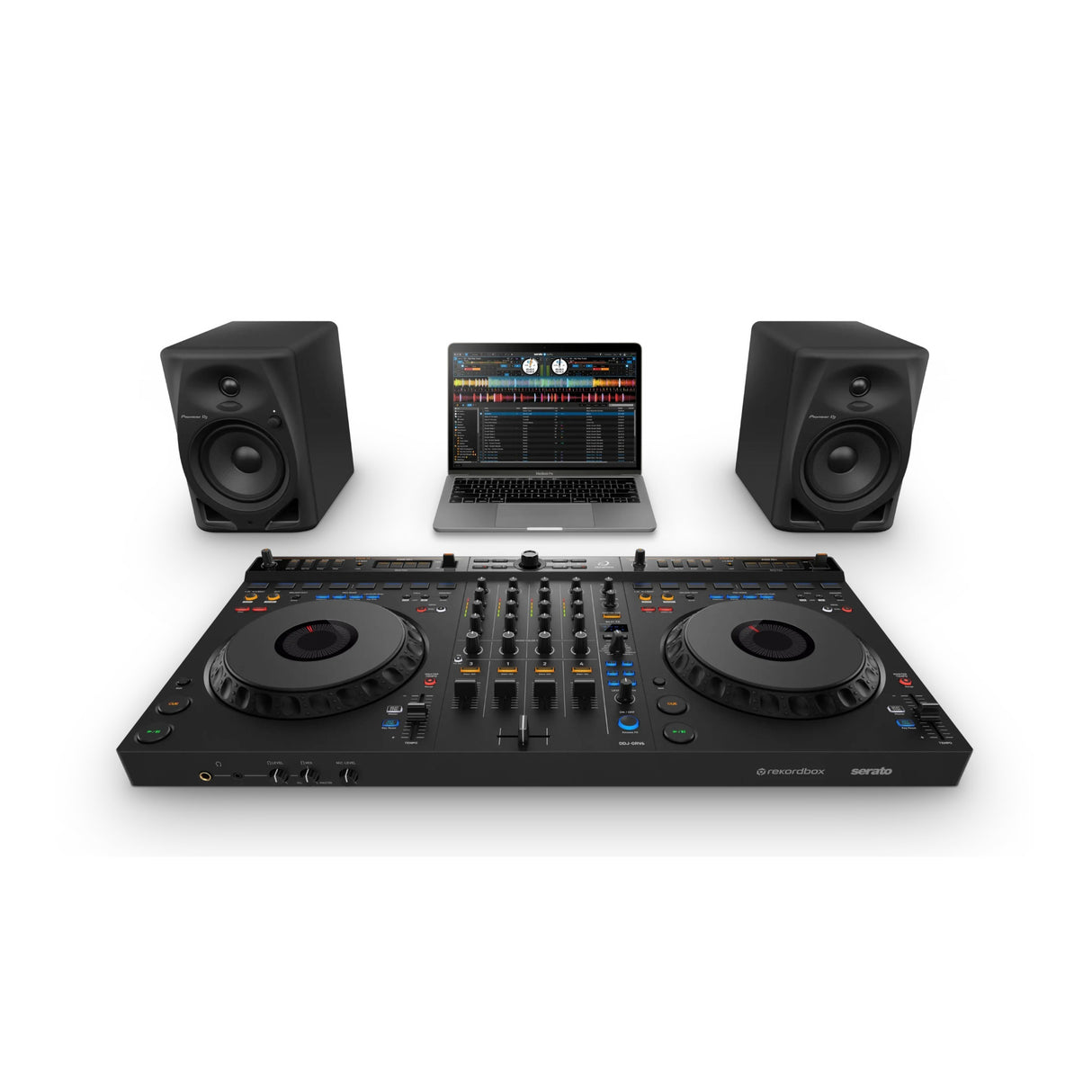Pioneer DJ AlphaTheta DDJ-GRV6 4-Channel Performance DJ Controller (Matte Black)