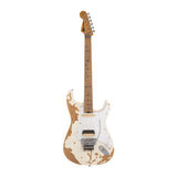 Charvel Henrik Danhage Limited Edition Signature Electric Guitar (White Relic)