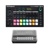 Roland MC-101 Compact Portable Four-Track with Decksaver Bundle (2 Items)