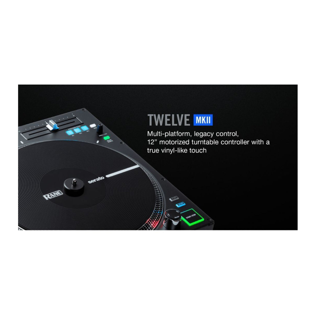 RANE DJ Twelve MKII 12 Inch Motorized Turntable with CTRL Case (2 Items)