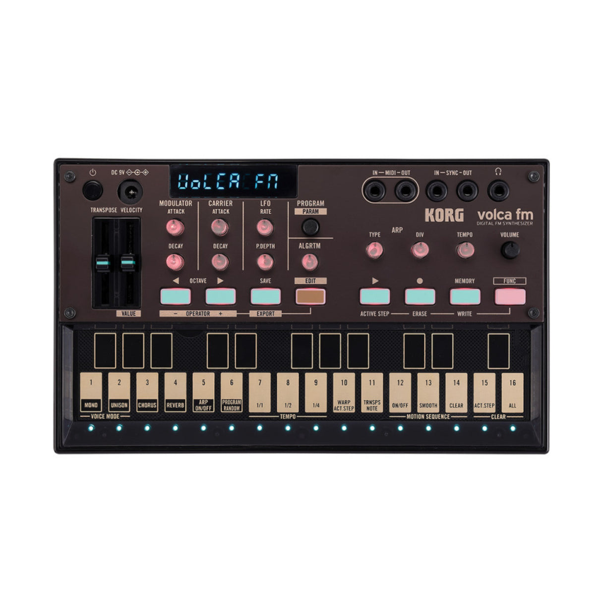 Korg Volca FM2 Digital FM Synthesizer Bundle with Power Supply (2 Items)