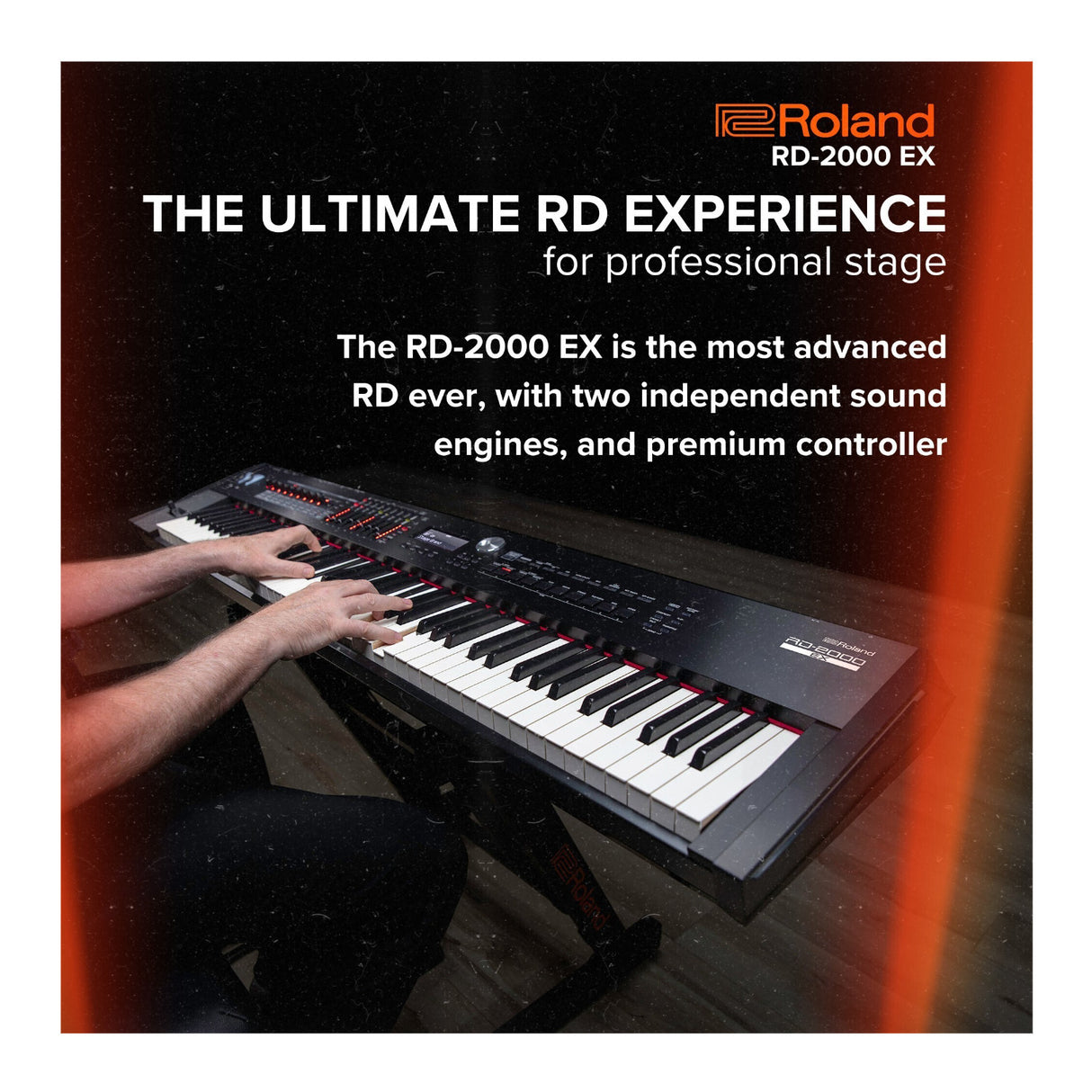Roland RD-2000 EX 88-Key Digital Bundle with Workstation Essentials (4 items)