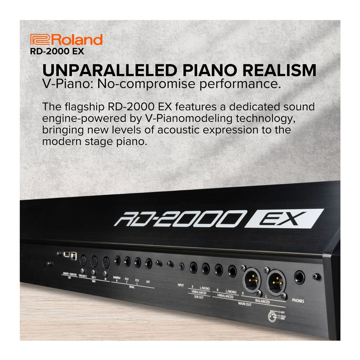 Roland RD-2000 EX 88-Key Digital Bundle with Workstation Essentials (4 items) (Open Box)