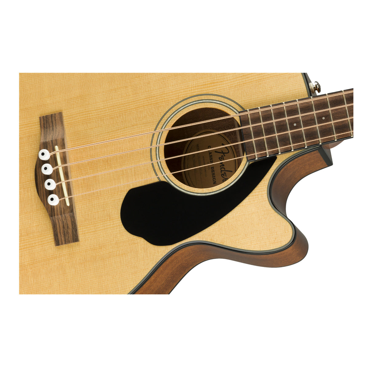 Fender CB-60SCE AC Bass Guitar with Laurel Fingerboard (Natural Finish)