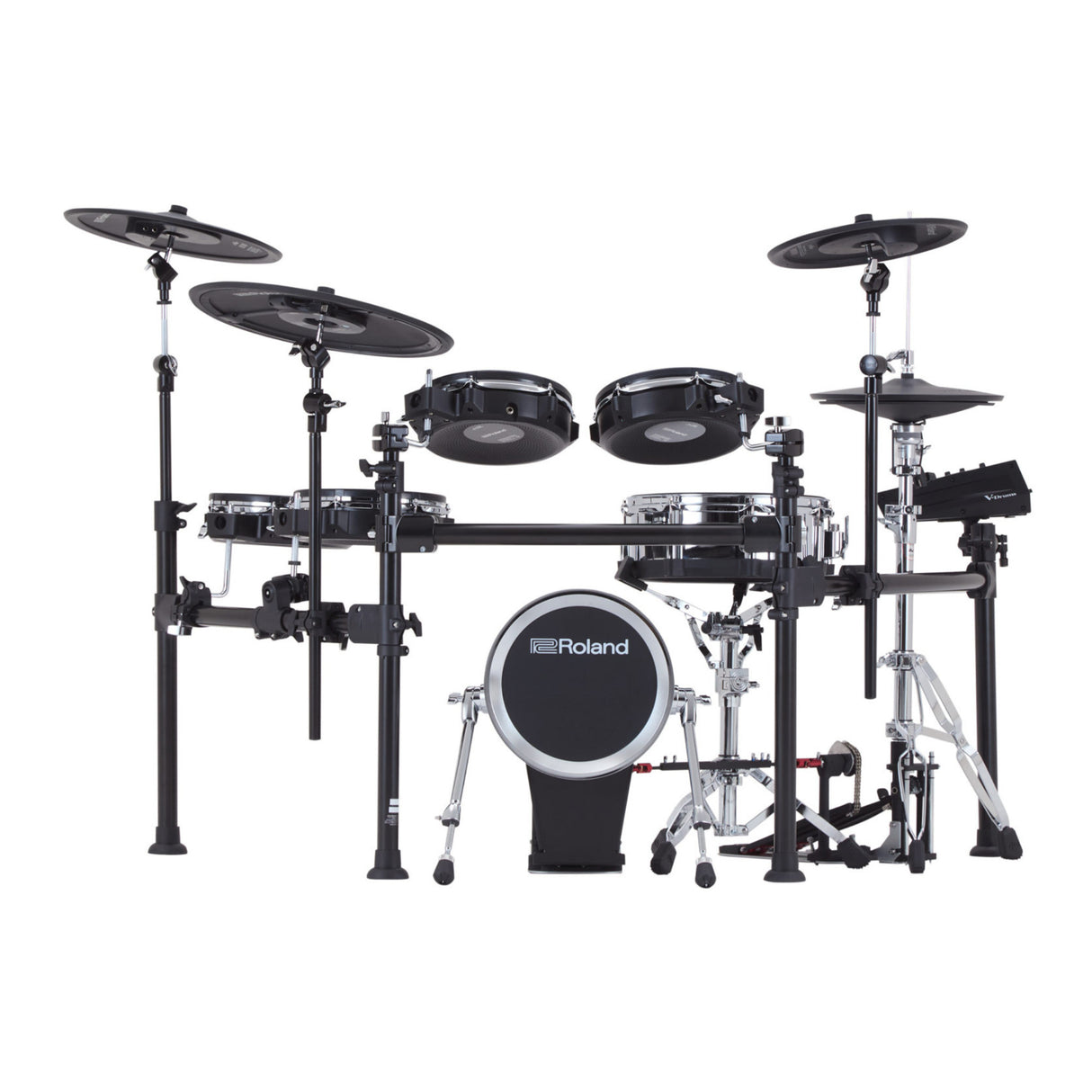 Roland TD713 V-Drum Set with V71 Module Digital Snare and 18-Inch Ride Bundle