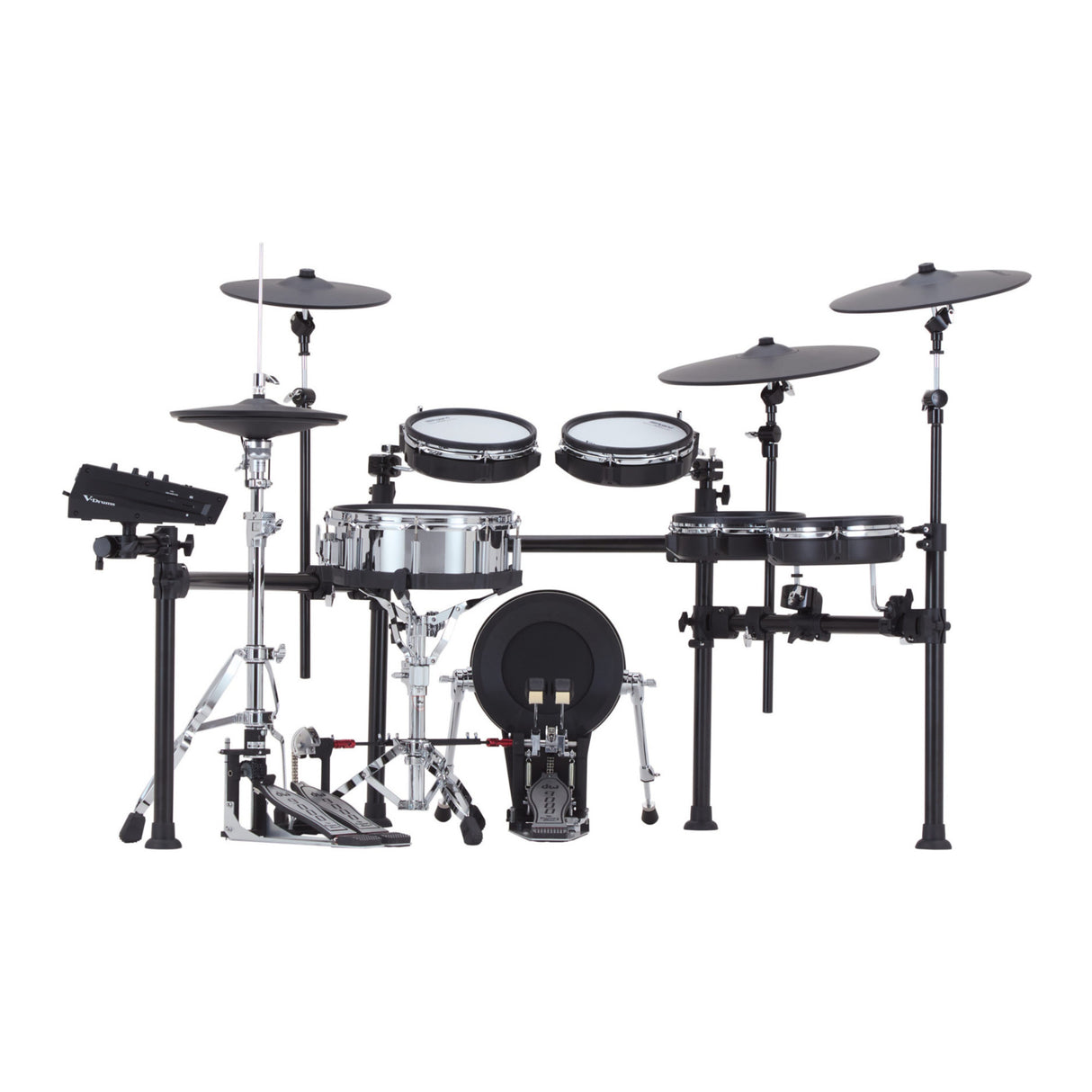 Roland TD713 V-Drum Set with V71 Module Digital Snare and 18-Inch Ride Bundle