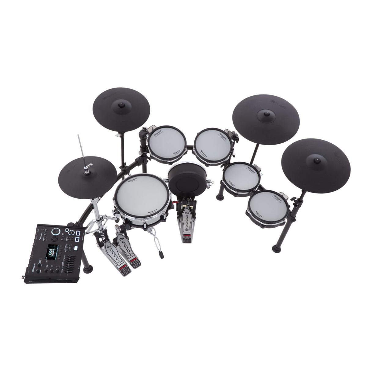 Roland TD713 V-Drum Set with V71 Module Digital Snare and 18-Inch Ride Bundle