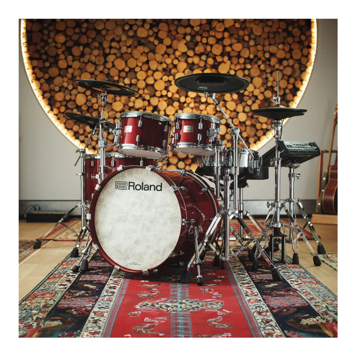 Roland V-Drums Acoustic Design VAD716 Electronic Drum Set (Gloss Cherry)