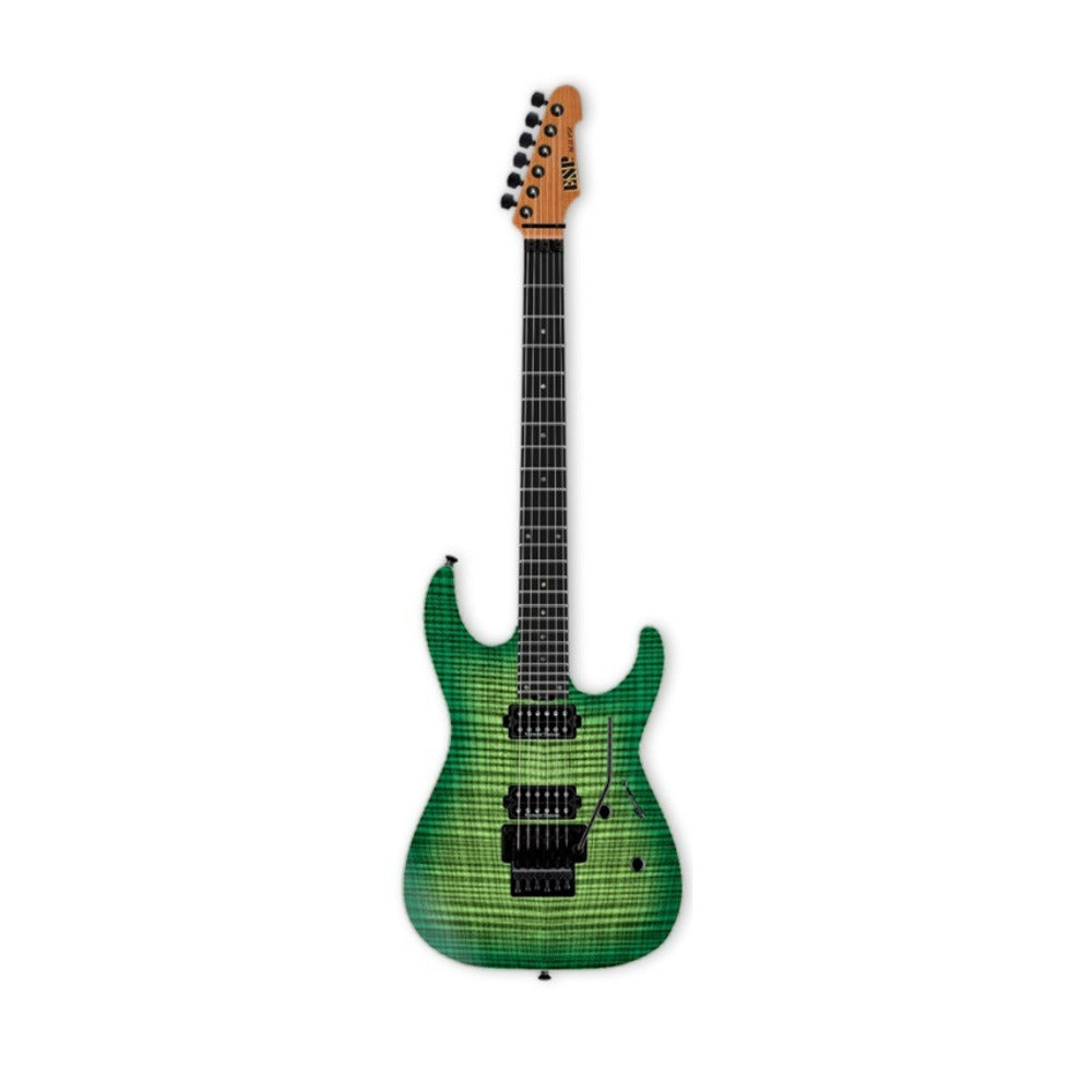 ESP USA M2 FR Electric Guitar Flamed Maple Top (Lime Burst)