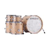 Roland VAD716 V-Drums Acoustic Kit with V71 Module Digital Snare (Gloss Natural)