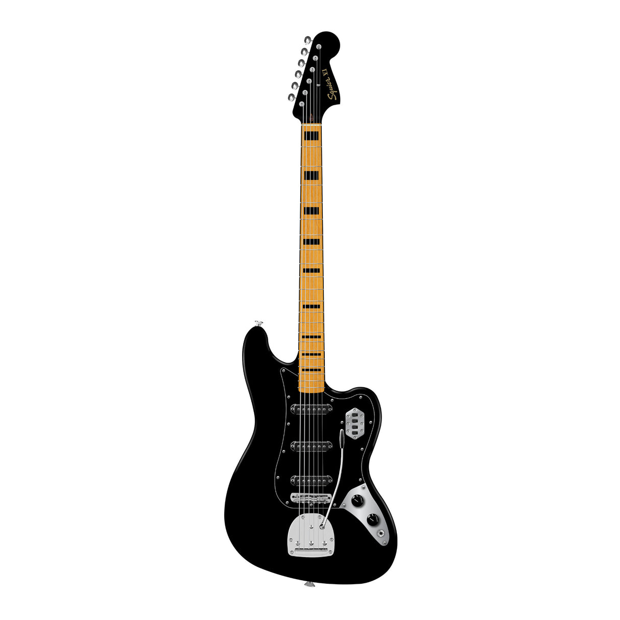 Squier FSR Classic Vibe Bass VI  Vintage 6-String Bass Guitar (Black)