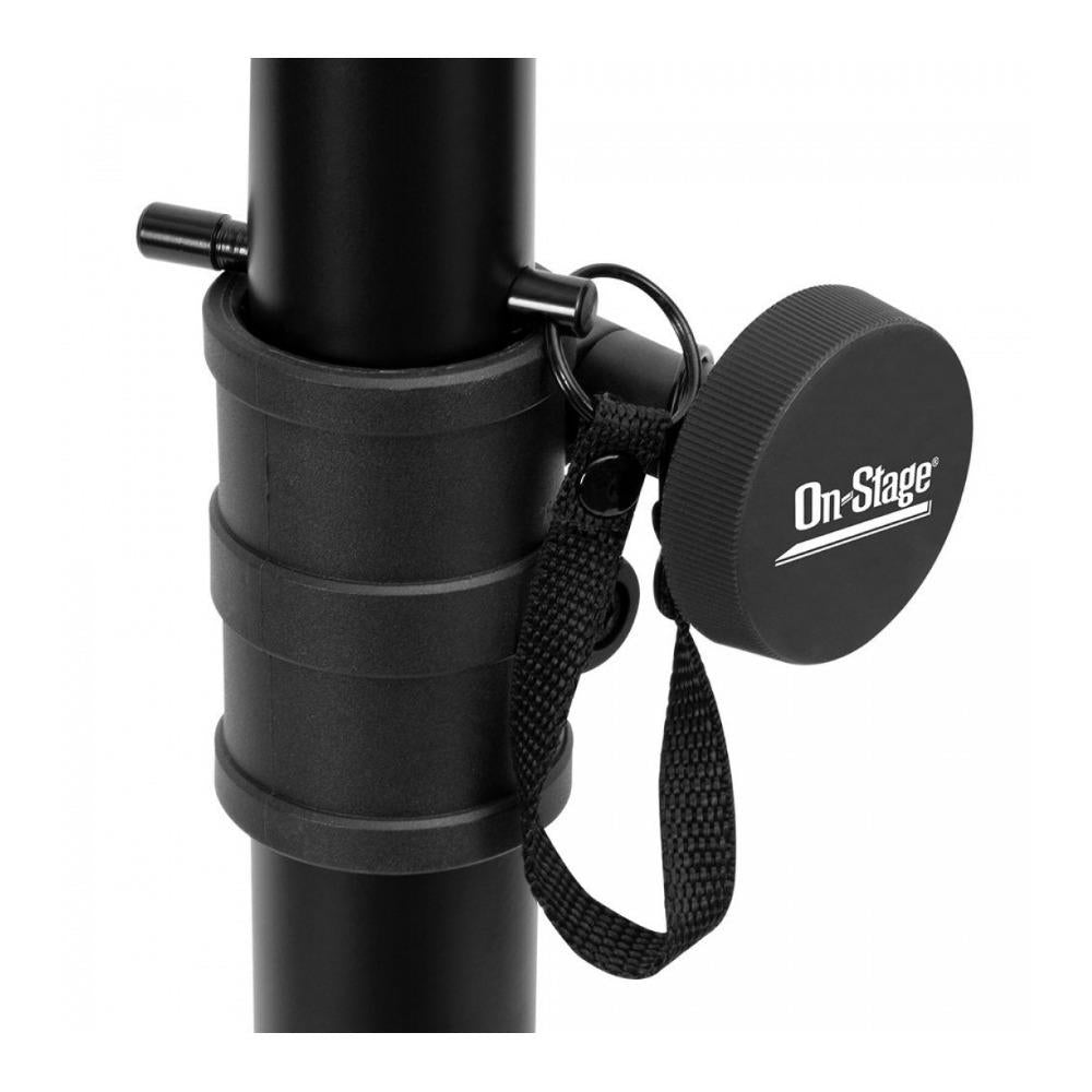 On Stage SS7761B All-Aluminum Speaker Stand (Black) - Single