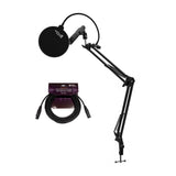 Shure SM57-LC Instrument Mic with Knox Gear Boom Arm, Pop Filter and XLR Cable