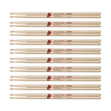 TAMA H5A Traditional Series American Hickory Drumsticks (Red, 10 pairs) (Open Box)