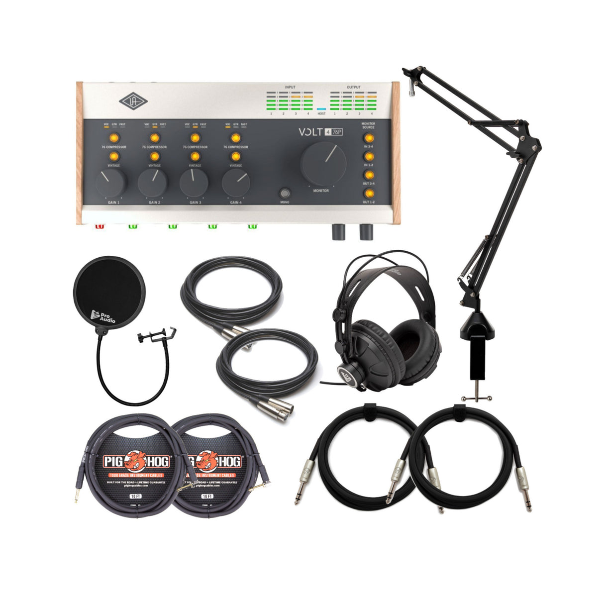 Universal Audio VOLT-476P USB Audio Interface with Headphones, and Accessories
