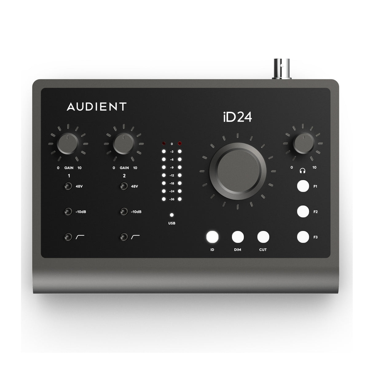 Audient iD24 USB-C Audio Interface with 2 Console Mic Preamps and Class Leading Converters