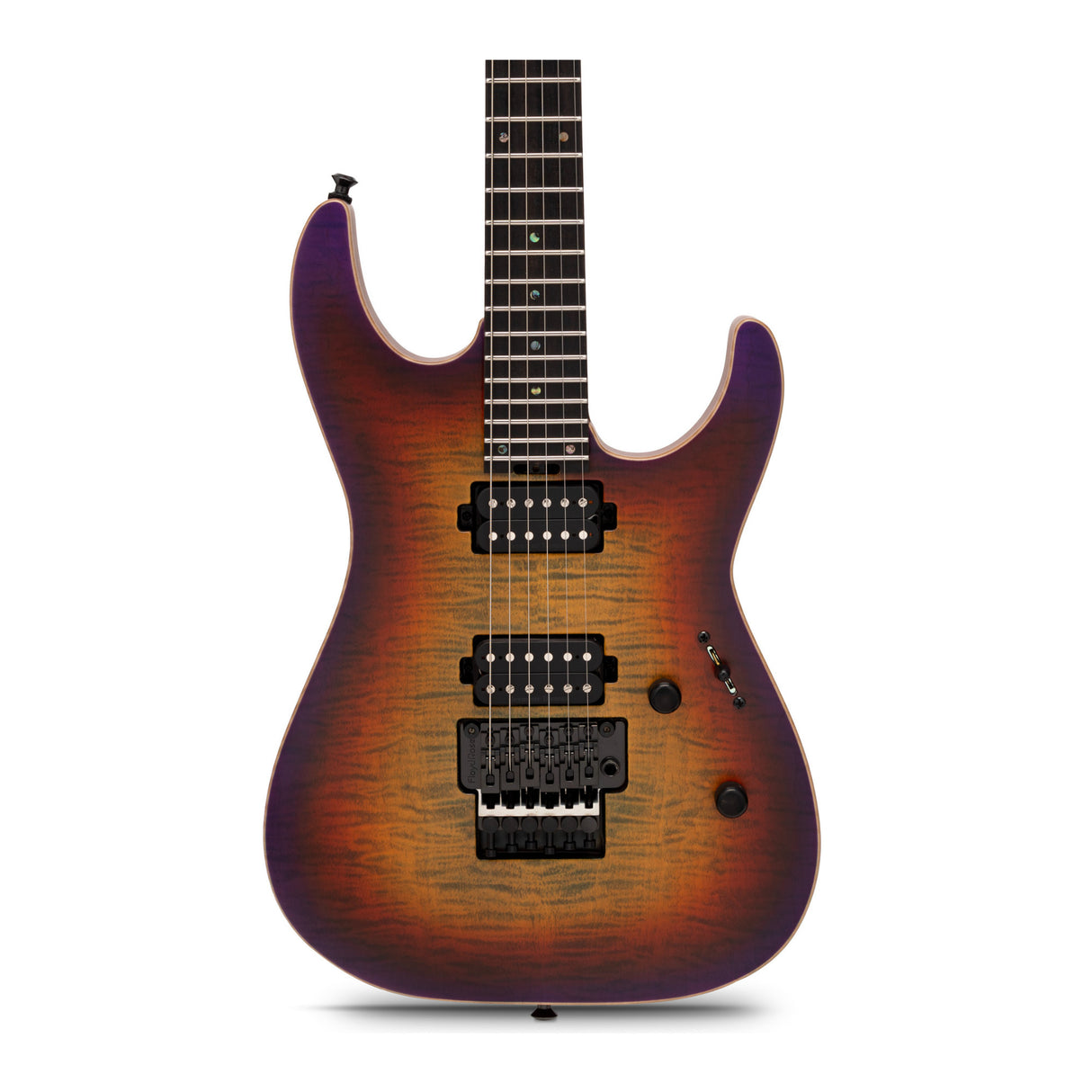ESP USA M2 FR Flamed Maple BH Lynch Burst Satin SD1 - Quarter Sawn Maple Neck