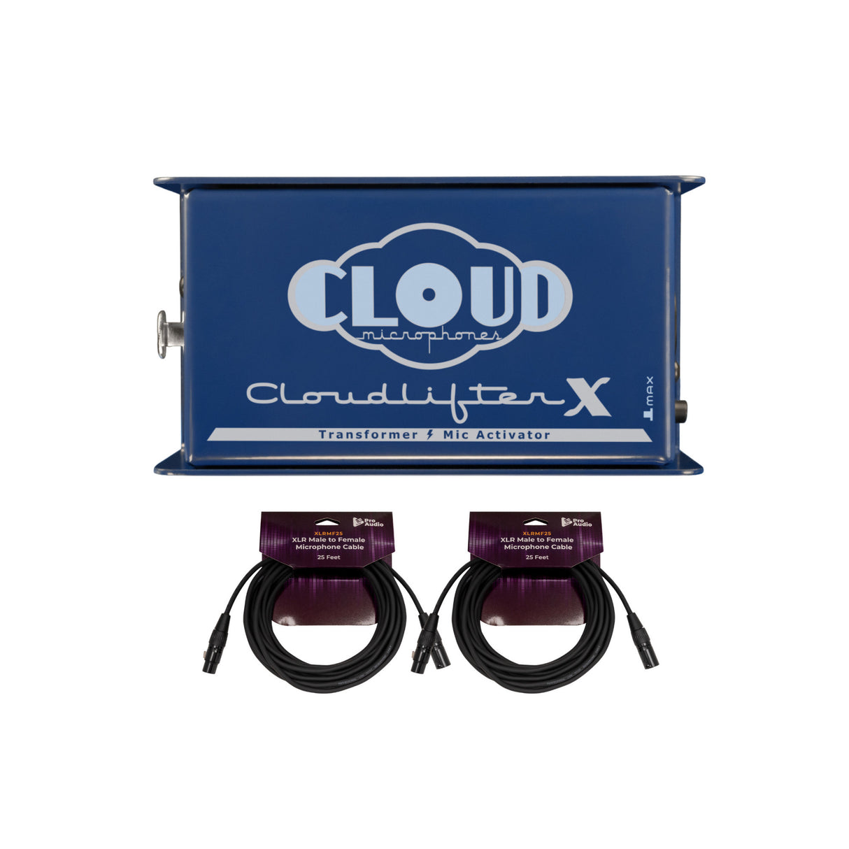 Cloud Microphones Cloudlifter CL-X Mic Activator with XLR Cables Bundle
