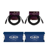 Cloud Microphones Cloudlifter CL-1 Mic Activator (2-Pack) with 2x XLR Cables