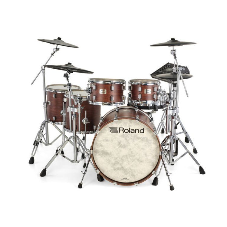 Roland V-Drums Acoustic Design VAD716 Electronic Drum Set Bundle (Satin Walnut)