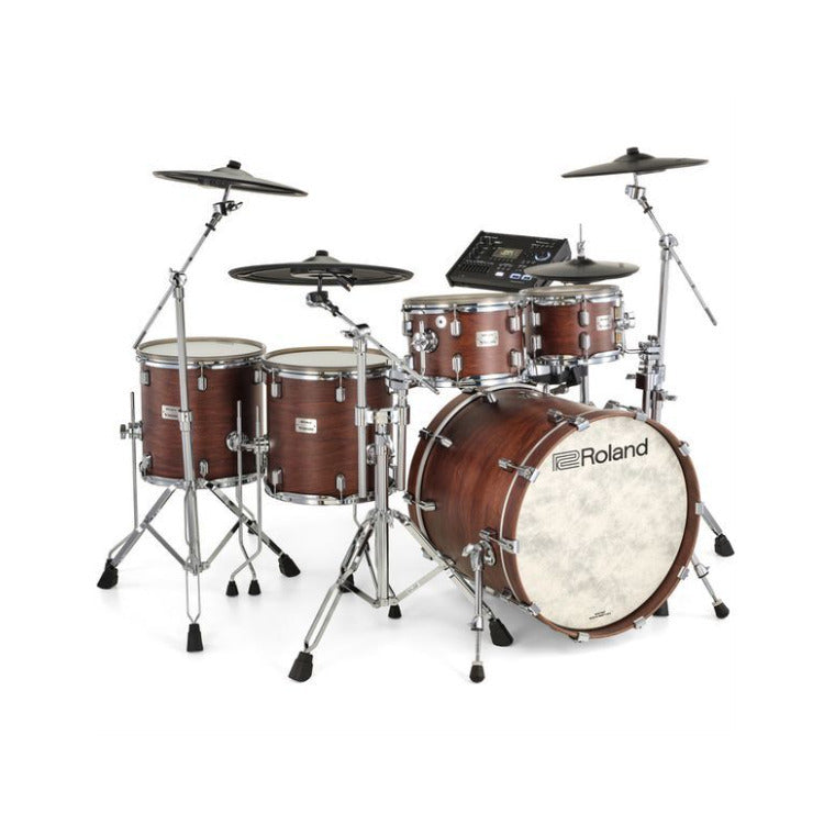 Roland V-Drums Acoustic Design VAD716 Electronic Drum Set Bundle (Satin Walnut)