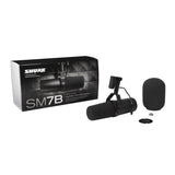 Shure SM7B Cardioid Dynamic Vocal Microphone Bundle with Accessories