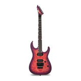 ESP USA Electric Guitar with Quilted Maple Top (Cranberry Sunburst)
