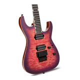 ESP USA Electric Guitar with Quilted Maple Top (Cranberry Sunburst)