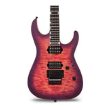 ESP USA Electric Guitar with Quilted Maple Top (Cranberry Sunburst)