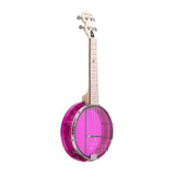 Gold Tone Little Gem (Amethyst): See-Through Banjo-Ukuleles with Bag