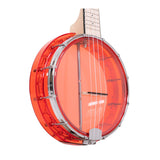 Gold Tone Little Gem: See-Through Banjo-Ukuleles with Gig Bag (Ruby)