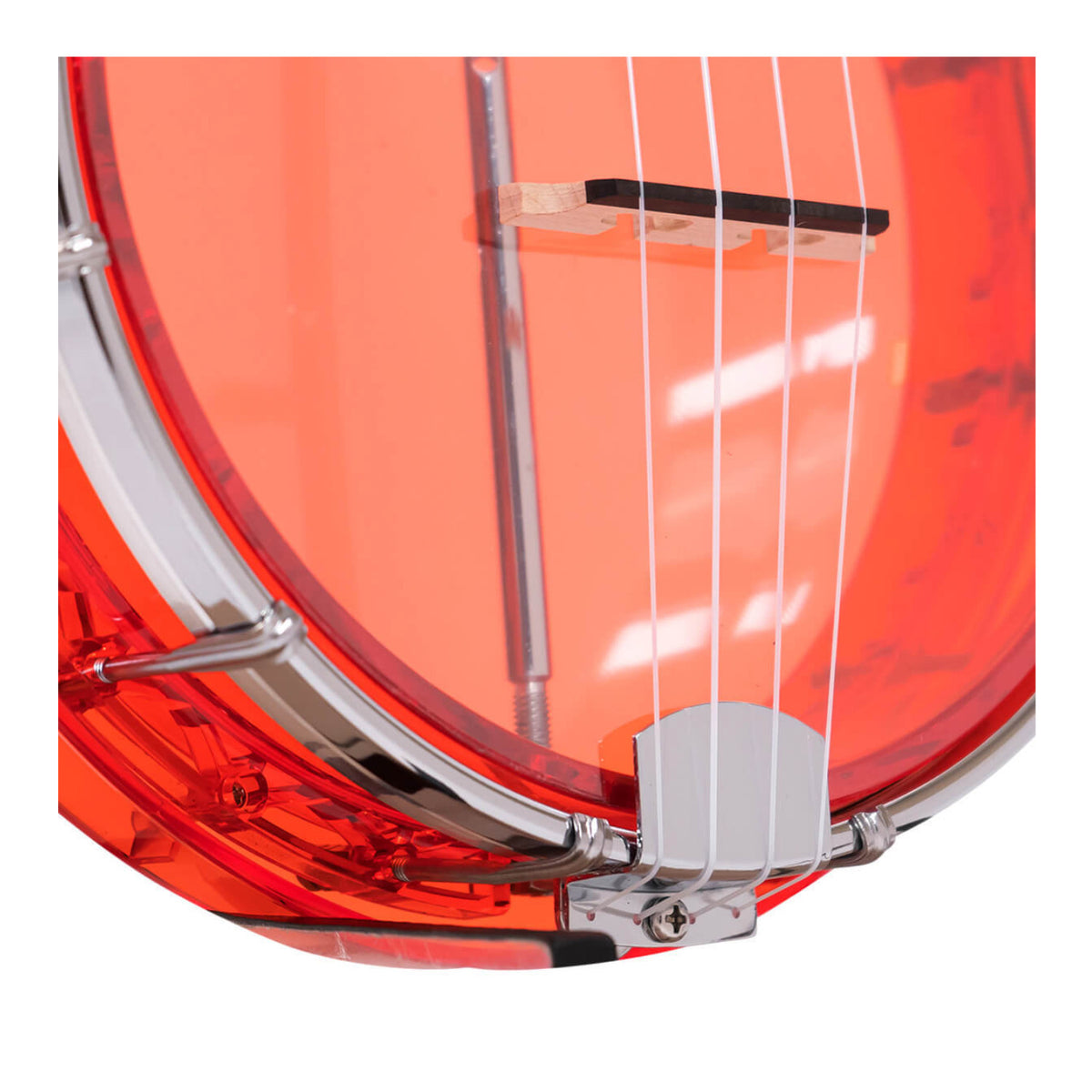 Gold Tone Little Gem: See-Through Banjo-Ukuleles with Gig Bag (Ruby)