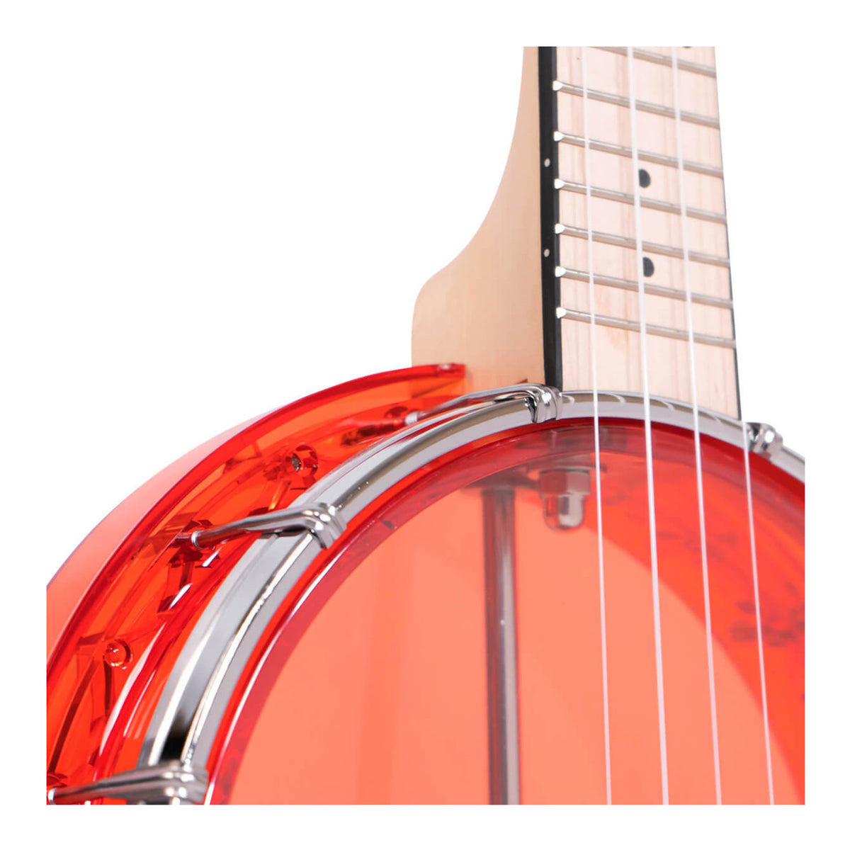 Gold Tone Little Gem: See-Through Banjo-Ukuleles with Gig Bag (Ruby)