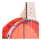 Gold Tone Little Gem: See-Through Banjo-Ukuleles with Gig Bag (Ruby)