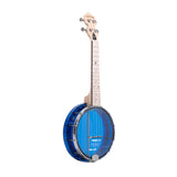 Gold Tone Little Gem See-through Banjo Ukulele (Sapphire) with Gig Bag