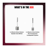 Electro-Voice Column Speaker Sub (White) with Evolve 50 3-Component System